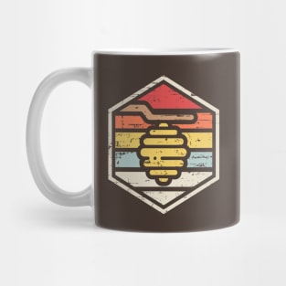 Retro Badge Beehive Mug